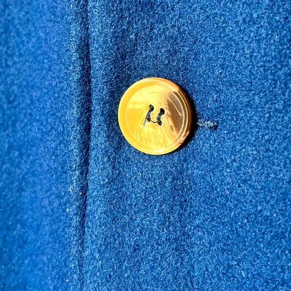 American Apparel Blue Wool Coat - Picture 2 of 11